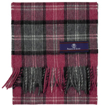 Load image into Gallery viewer, Prince of Scots Heritage Plaid Fringed Merino Wool Scarf (Windermere Red)-scarf-HScarfU11-810032759896-Prince of Scots-Prince of Scots