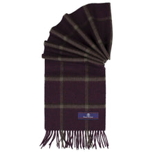 Load image into Gallery viewer, Prince of Scots Heritage Plaid Fringed Merino Wool Scarf (Yorkshire Red)-scarf-HScarf465E4-810032759957-Prince of Scots-Prince of Scots
