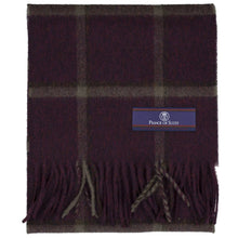 Load image into Gallery viewer, Prince of Scots Heritage Plaid Fringed Merino Wool Scarf (Yorkshire Red)-scarf-HScarf465E4-810032759957-Prince of Scots-Prince of Scots