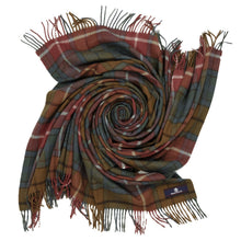 Load image into Gallery viewer, Prince of Scots Highland Tartan Tweed Merino Wool Throw ~ Antique Buchanan~-Throws and Blankets-Prince of Scots-Prince of Scots