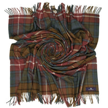 Load image into Gallery viewer, Prince of Scots Highland Tartan Tweed Merino Wool Throw ~ Antique Buchanan~-Throws and Blankets-Prince of Scots-Prince of Scots