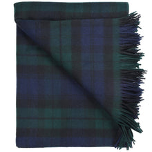 Load image into Gallery viewer, Prince of Scots Highland Tartan Tweed Merino Wool Throw ~ Black Watch ~-Throws and Blankets-Prince of Scots-Prince of Scots
