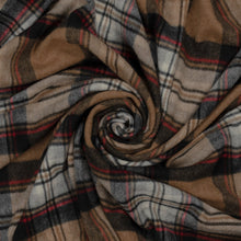Load image into Gallery viewer, Prince of Scots Highland Tartan Tweed Merino Wool Throw ~ Camel Stewart ~-Throws and Blankets-Prince of Scots-Prince of Scots