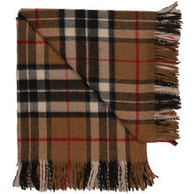Load image into Gallery viewer, Prince of Scots Highland Tartan Tweed Merino Wool Throw ~ Camel Thompson ~-Prince of Scots-Prince of Scots