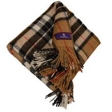 Load image into Gallery viewer, Prince of Scots Highland Tartan Tweed Merino Wool Throw ~ Camel Thompson ~-Prince of Scots-Prince of Scots