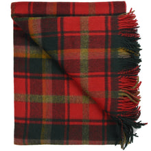 Load image into Gallery viewer, Prince of Scots Highland Tartan Tweed Merino Wool Throw ~ Dark Maple ~-Prince of Scots-Prince of Scots