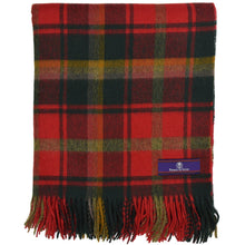 Load image into Gallery viewer, Prince of Scots Highland Tartan Tweed Merino Wool Throw ~ Dark Maple ~-Prince of Scots-Prince of Scots
