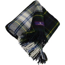 Load image into Gallery viewer, Prince of Scots Highland Tartan Tweed Merino Wool Throw ~ Dress Gordon ~-Throws and Blankets-Prince of Scots-Prince of Scots