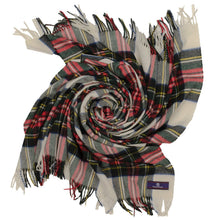 Load image into Gallery viewer, Prince of Scots Highland Tartan Tweed Merino Wool Throw ~ Dress Stewart ~-Prince of Scots-Prince of Scots