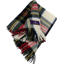 Load image into Gallery viewer, Prince of Scots Highland Tartan Tweed Merino Wool Throw ~ Dress Stewart ~-Prince of Scots-Prince of Scots