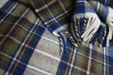 Load image into Gallery viewer, Prince of Scots Highland Tweed Fluffy Throw (Muted Blue Dress Stewart)-Throws and Blankets-Prince of Scots-00810032750275-J4050028-014-Prince of Scots