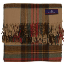 Load image into Gallery viewer, Prince of Scots Highland Tweed Merino Wool Throw ~ Antique Dress Stewart ~-Throws and Blankets-Prince of Scots-00810032750527-J400014-Prince of Scots