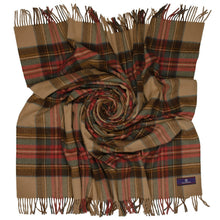 Load image into Gallery viewer, Prince of Scots Highland Tweed Merino Wool Throw ~ Antique Dress Stewart ~-Throws and Blankets-Prince of Scots-00810032750527-J400014-Prince of Scots