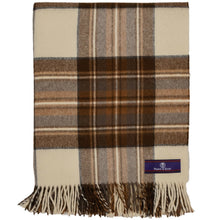 Load image into Gallery viewer, Prince of Scots Highland Tweed Merino Wool Throw ~ Natural Dress Stewart ~-Throws and Blankets-Prince of Scots-00810032750664-J400013-Prince of Scots