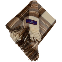 Load image into Gallery viewer, Prince of Scots Highland Tweed Merino Wool Throw ~ Natural Dress Stewart ~-Throws and Blankets-Prince of Scots-00810032750664-J400013-Prince of Scots