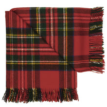 Load image into Gallery viewer, Prince of Scots Highland Tweed Merino Wool Throw ~ Royal Stewart ~-Throws and Blankets-Prince of Scots-00810032750534-J400018-Prince of Scots