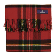 Load image into Gallery viewer, Prince of Scots Highland Tweed Merino Wool Throw ~ Royal Stewart ~-Throws and Blankets-Prince of Scots-00810032750534-J400018-Prince of Scots