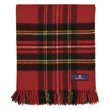 Load image into Gallery viewer, Prince of Scots Highland Tweed Merino Wool Throw ~ Royal Stewart ~-Throws and Blankets-Prince of Scots-00810032750534-J400018-Prince of Scots