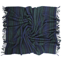 Load image into Gallery viewer, Prince of Scots Highland Tweed Pure New Wool Fluffy Throw ~ Black Watch ~-Throws and Blankets-Prince of Scots-00810032750244-K4050018-001-Prince of Scots