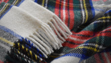 Load image into Gallery viewer, Prince of Scots Highland Tweed Pure New Wool Fluffy Throw ~ Dress Stewart ~-Throws and Blankets-Prince of Scots-00810032750299-J4050028-020-Prince of Scots