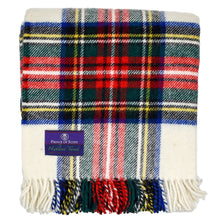 Load image into Gallery viewer, Prince of Scots Highland Tweed Pure New Wool Fluffy Throw ~ Dress Stewart ~-Throws and Blankets-Prince of Scots-00810032750299-J4050028-020-Prince of Scots