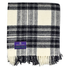 Load image into Gallery viewer, Prince of Scots Highland Tweed Pure New Wool Fluffy Throw ~ Grey Dress Stewart ~-Throws and Blankets-Prince of Scots-00810032750350-J4050028-015-Prince of Scots