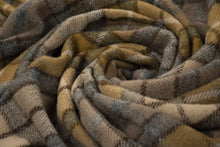 Load image into Gallery viewer, Prince of Scots Highland Tweed Pure New Wool Fluffy Throw ~ Natural Buchanan ~-Throws and Blankets-Prince of Scots-00810032750237-K40050018-003-Prince of Scots