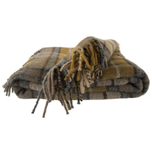 Load image into Gallery viewer, Prince of Scots Highland Tweed Pure New Wool Fluffy Throw ~ Natural Buchanan ~-Throws and Blankets-Prince of Scots-00810032750237-K40050018-003-Prince of Scots