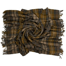 Load image into Gallery viewer, Prince of Scots Highland Tweed Pure New Wool Fluffy Throw ~ Natural Buchanan ~-Throws and Blankets-Prince of Scots-00810032750237-K40050018-003-Prince of Scots