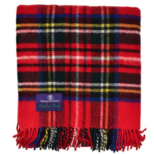 Load image into Gallery viewer, Prince of Scots Highland Tweed Pure New Wool Fluffy Throw ~ Royal Stewart ~-Throws and Blankets-Prince of Scots-00810032750367-J4050028-008-Prince of Scots