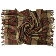 Load image into Gallery viewer, Prince of Scots Highland Tweed Pure New Wool Throw (Antique Dress Stewart)-Throws and Blankets-Prince of Scots-810032752033-J4050028-15-Prince of Scots