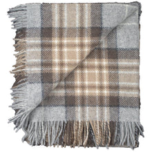 Load image into Gallery viewer, Prince of Scots Highland Tweed Pure New Wool Throw (McKellar Tan Plaid)-Throws and Blankets-Prince of Scots-810032752064-J4050028-006-Prince of Scots