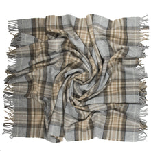 Load image into Gallery viewer, Prince of Scots Highland Tweed Pure New Wool Throw (McKellar Tan Plaid)-Throws and Blankets-Prince of Scots-810032752064-J4050028-006-Prince of Scots