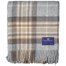 Load image into Gallery viewer, Prince of Scots Highland Tweed Pure New Wool Throw (McKellar Tan Plaid)-Throws and Blankets-Prince of Scots-810032752064-J4050028-006-Prince of Scots