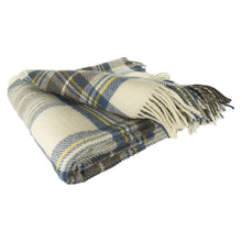 Load image into Gallery viewer, Prince of Scots Highland Tweed Pure New Wool Throw (Muted Blue Stewart)-Throws and Blankets-Prince of Scots-810032752071-J4050028-11-Prince of Scots