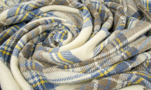 Load image into Gallery viewer, Prince of Scots Highland Tweed Pure New Wool Throw (Muted Blue Stewart)-Throws and Blankets-Prince of Scots-810032752071-J4050028-11-Prince of Scots
