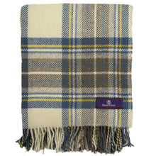 Load image into Gallery viewer, Prince of Scots Highland Tweed Pure New Wool Throw (Muted Blue Stewart)-Throws and Blankets-Prince of Scots-810032752071-J4050028-11-Prince of Scots
