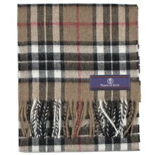 Load image into Gallery viewer, Prince of Scots Merino Lambswool Tartan Scarf (Thompson Camel)-Gifts-Prince of Scots-00810032750763-PrinceScarf03-Prince of Scots