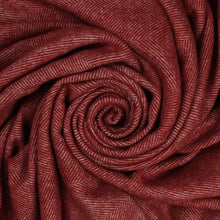 Load image into Gallery viewer, Southampton Home Wool Herringbone Throw (Cherry)-Throws and Blankets-Prince of Scots-810032750978-Q028001-22-Prince of Scots