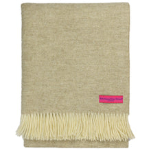 Load image into Gallery viewer, Southampton Home Wool Herringbone Throw (Linen)-Throws and Blankets-Prince of Scots-810032750923-Q028001-01-Prince of Scots