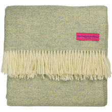 Load image into Gallery viewer, SOUTHAMPTON HOME Wool Herringbone Throw (Meadow)-Throws and Blankets-Prince of Scots-810032750954-Q028001-33-Prince of Scots