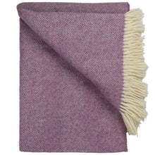 Load image into Gallery viewer, Southampton Home Wool Herringbone Throw (Petal Pink)-Throws and Blankets-Prince of Scots-810032750961-Q028001-08-Prince of Scots