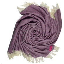 Load image into Gallery viewer, Southampton Home Wool Herringbone Throw (Petal Pink)-Throws and Blankets-Prince of Scots-810032750961-Q028001-08-Prince of Scots