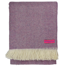 Load image into Gallery viewer, Southampton Home Wool Herringbone Throw (Petal Pink)-Throws and Blankets-Prince of Scots-810032750961-Q028001-08-Prince of Scots