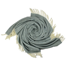 Load image into Gallery viewer, Southampton Home Wool Herringbone Throw (Robin's Egg)-Throws and Blankets-Prince of Scots-810032750992-Q028001-10-Prince of Scots