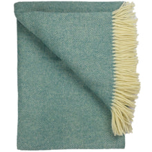 Load image into Gallery viewer, Southampton Home Wool Herringbone Throw (Sea Glass)-Throws and Blankets-Prince of Scots-810032750930-Q028001-12-Prince of Scots