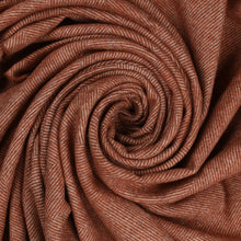 Load image into Gallery viewer, Southampton Home Wool Herringbone Throw (Terracotta)-Throws and Blankets-Prince of Scots-810032750947-Q028001-26-Prince of Scots