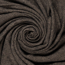 Load image into Gallery viewer, Highland Tweeds BIG Throw ~ Black Herringbone  ~
