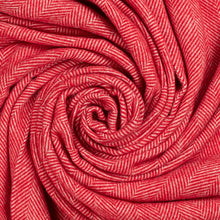 Load image into Gallery viewer, Highland Tweeds BIG Throw ~ Red Herringbone ~
