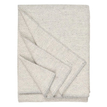 Load image into Gallery viewer, Highland Tweeds BIG Throw ~ Silver Herringbone  ~
